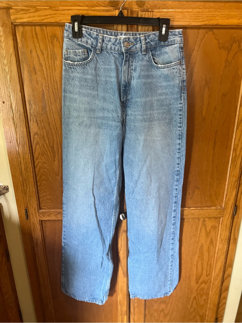 Zara High Rise Straight Leg Jeans - Picture 2 of 5